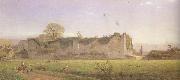 Henry George Hine,RI Amberley Castle (mk46) oil on canvas